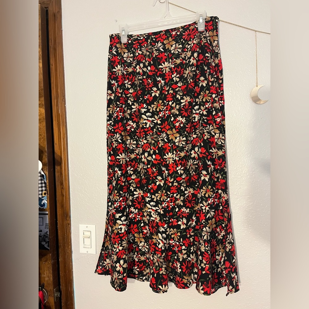 vintage floral skirt